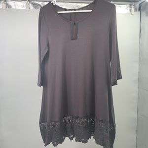 adorn fashion gray tunic